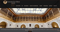 Desktop Screenshot of hotelconventolasclaras.com